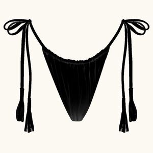 ACACIA - Taylor String Side Tie Bikini Bottom in Black - L